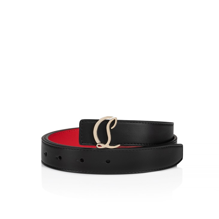 Christian Louboutin CL Logo Women Belts Black | QVXYEI-192