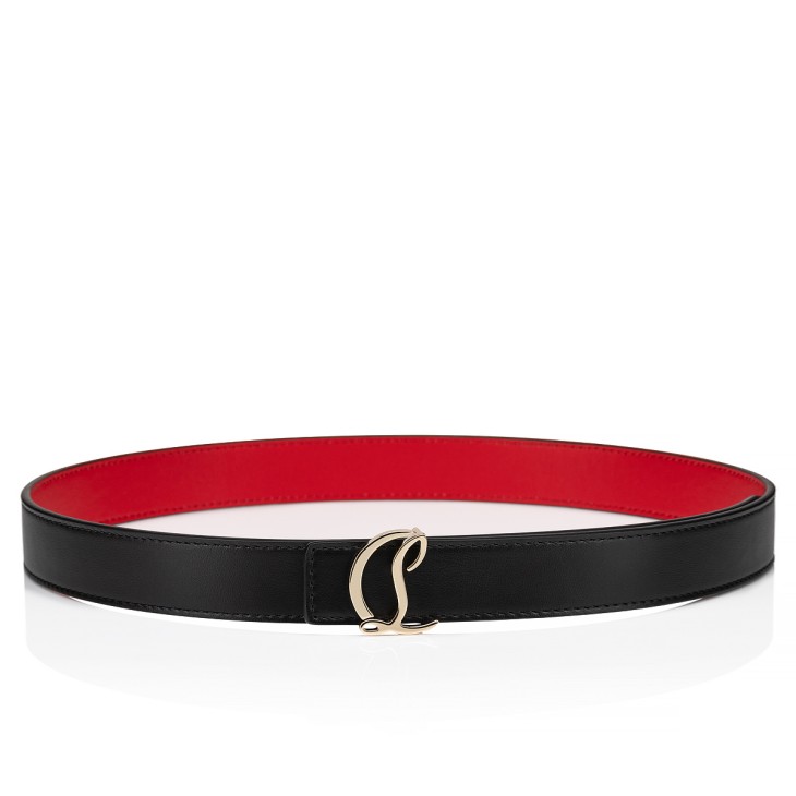 Christian Louboutin CL Logo Women Belts Black | QVXYEI-192