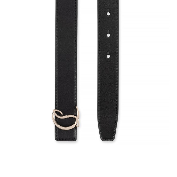 Christian Louboutin CL Logo Women Belts Black | QVXYEI-192