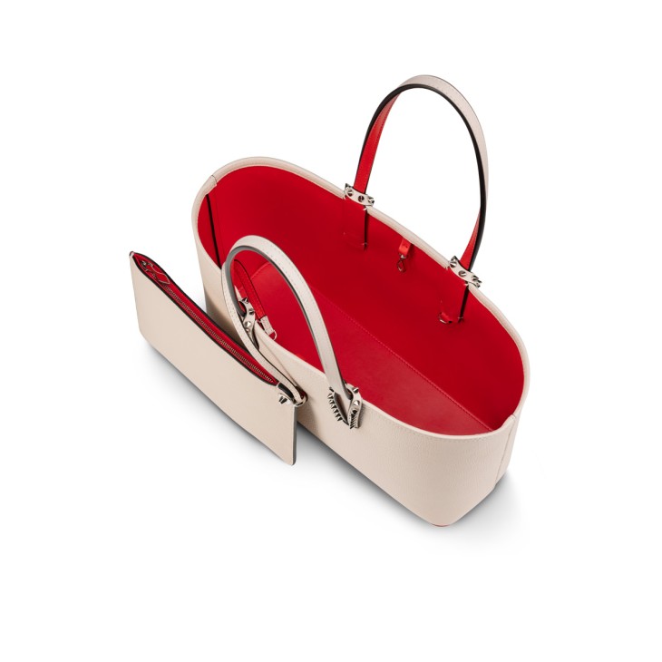 Christian Louboutin Cabata small Women Shoulder Bags Cream | HULEVF-754