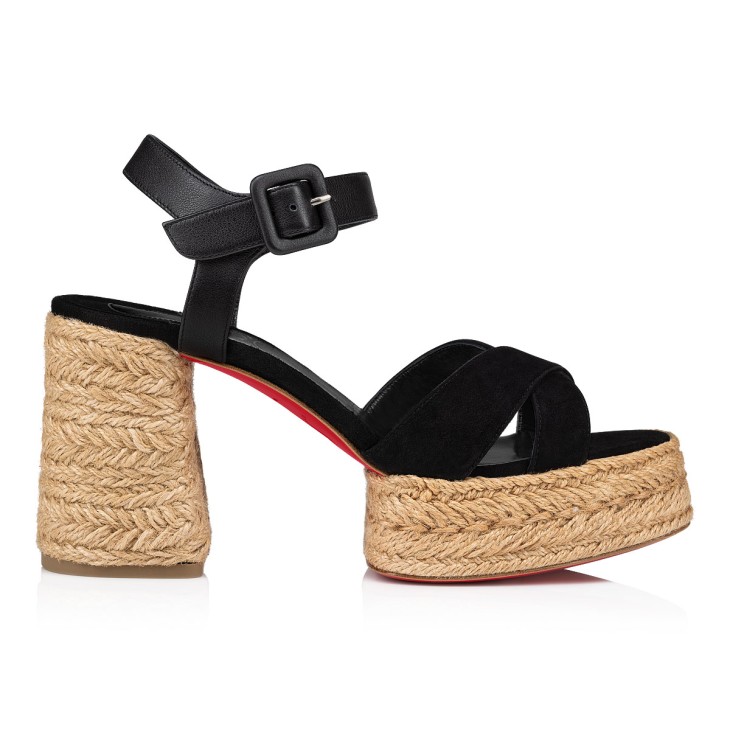 Christian Louboutin Calakala Women Platform Shoes Black | QCSKLU-542