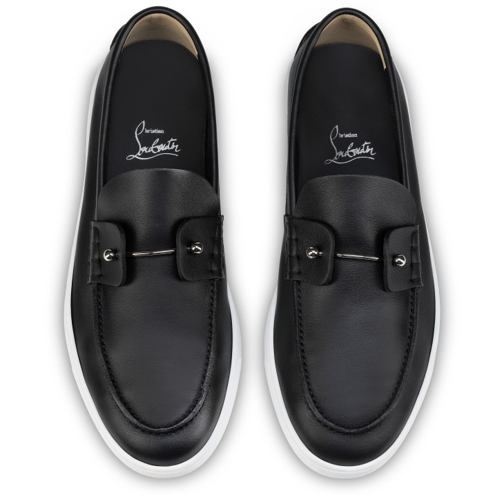 Christian Louboutin Chambeliboat Men Moccasins Black | NDGFBZ-427