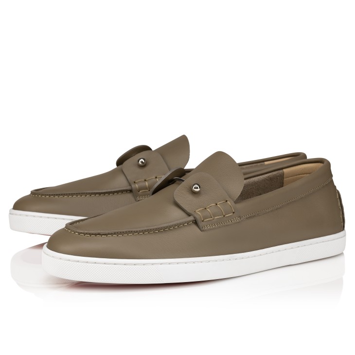 Christian Louboutin Chambeliboat Men Moccasins Grey | BGPWXJ-349