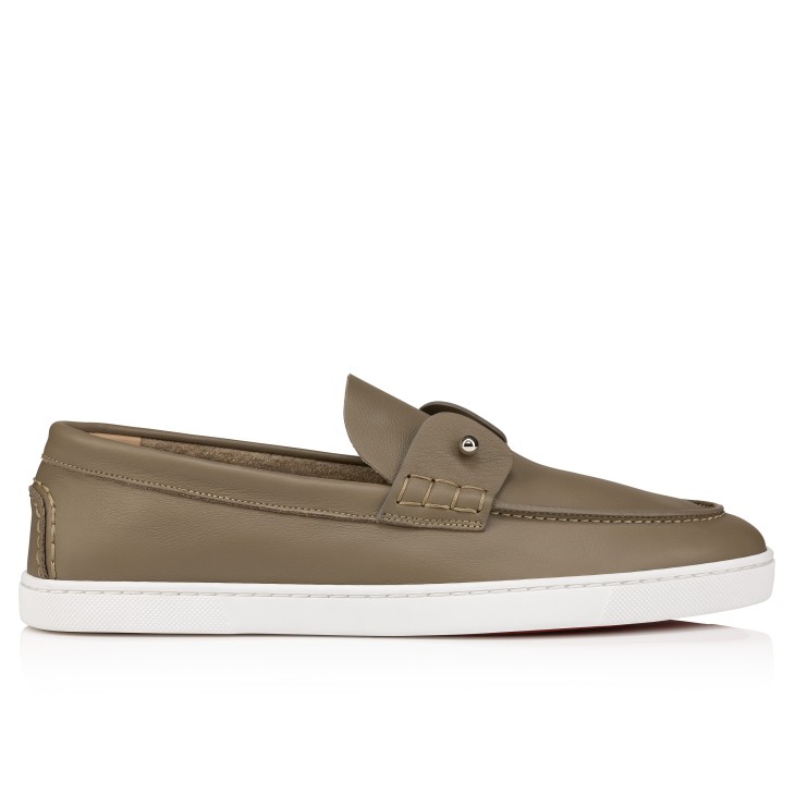 Christian Louboutin Chambeliboat Men Moccasins Grey | BGPWXJ-349