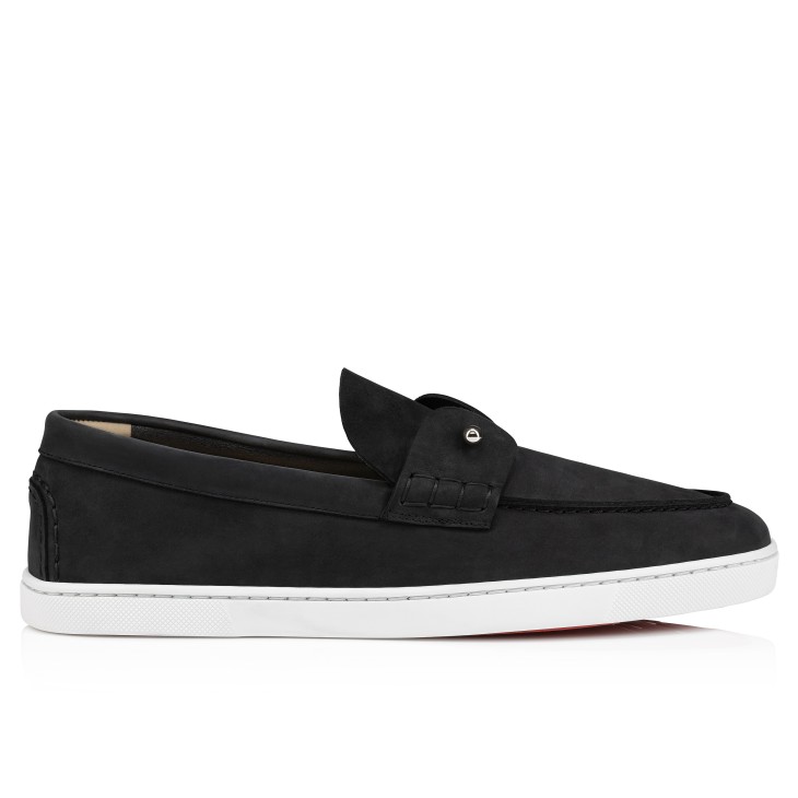 Christian Louboutin Chambeliboat Men Moccasins Black | HLMAQR-534