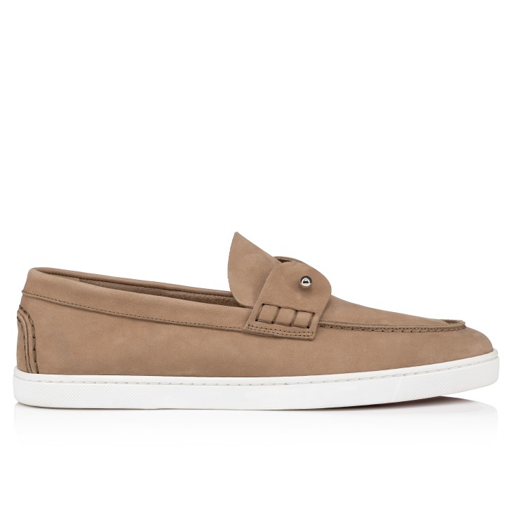 Christian Louboutin Chambeliboat Men Moccasins Grey | XTMVNK-326