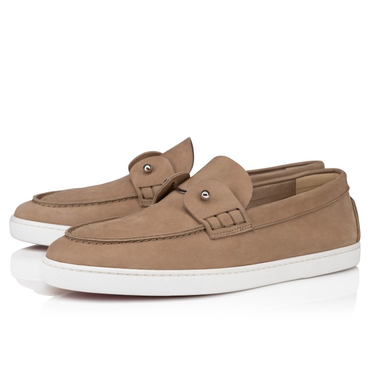 Christian Louboutin Chambeliboat Men Moccasins Grey | XTMVNK-326