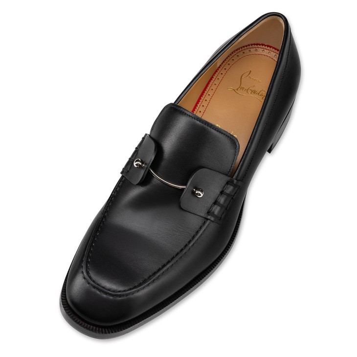 Christian Louboutin Chambelimoc Men Moccasins Black | UJRPWS-293