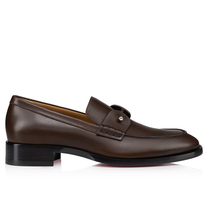 Christian Louboutin Chambelimoc Men Moccasins Brown | TUDNYR-701