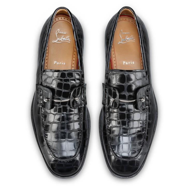 Christian Louboutin Chambelimoc Men Moccasins Black | UAXSRQ-428