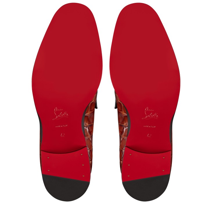 Christian Louboutin Chambelimoc Men Moccasins Red | PJDHZT-236