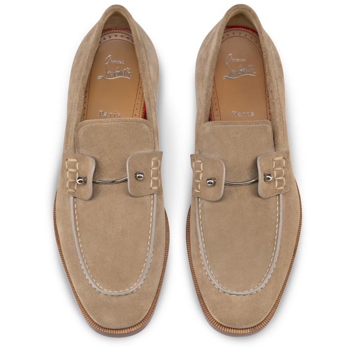 Christian Louboutin Chambelimoc Men Moccasins Grey | OBXLPT-398