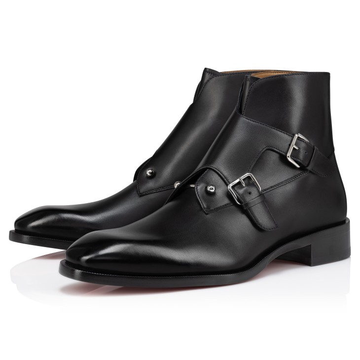 Christian Louboutin Chambelimonk Men Boots Black | QEJRYX-967