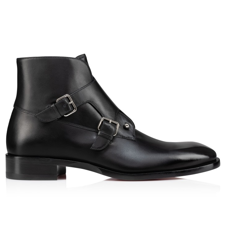 Christian Louboutin Chambelimonk Men Boots Black | QEJRYX-967