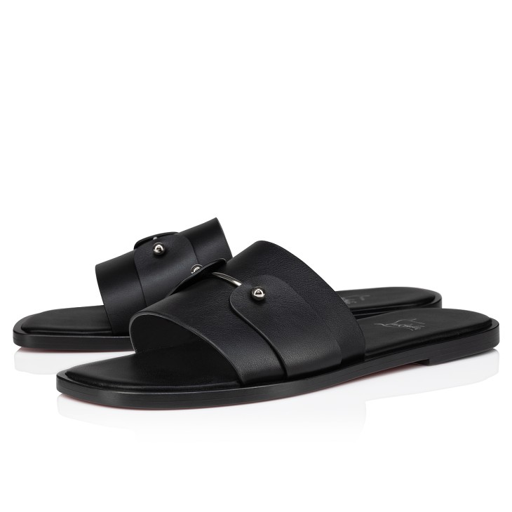 Christian Louboutin Chambelimule Men Sandals Black | QOFZUX-687