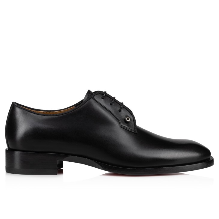 Christian Louboutin Chambeliss Men Buckle Shoes Black | NPCWUD-714