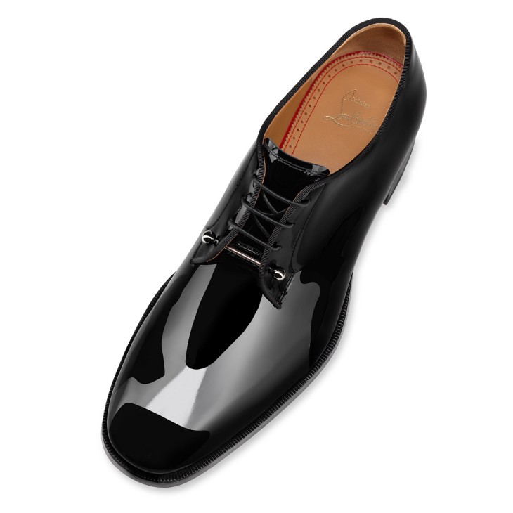 Christian Louboutin Chambeliss Men Buckle Shoes Black | IHESCA-423