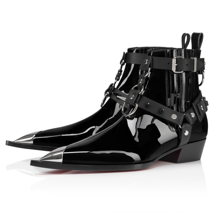 Christian Louboutin Chesteviss Men Boots Black | FAGUVH-056