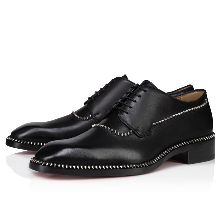 Christian Louboutin Cocoriclou Men Buckle Shoes Black | OZJQDS-945