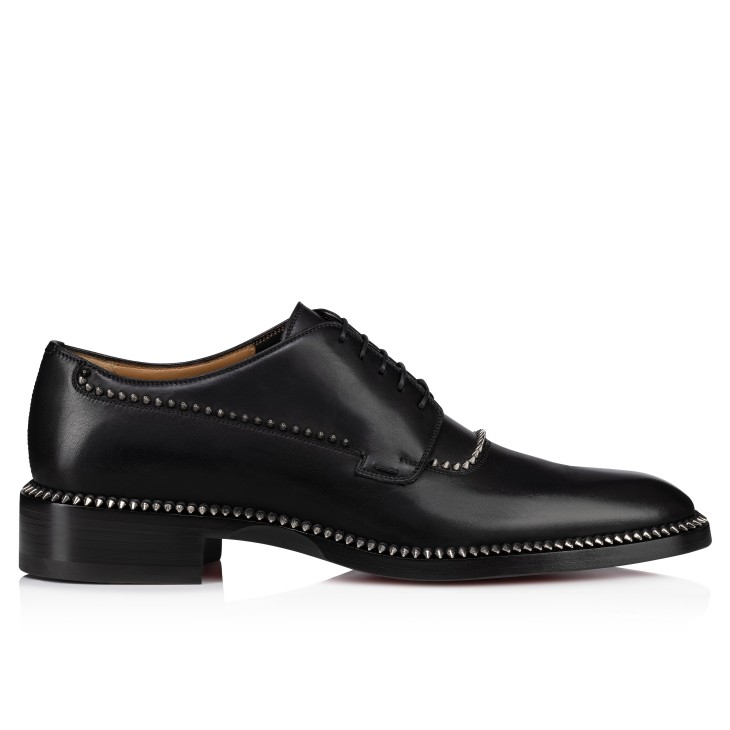 Christian Louboutin Cocoriclou Men Buckle Shoes Black | OZJQDS-945