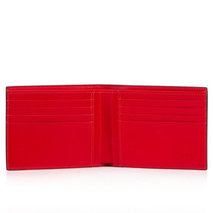 Christian Louboutin Coolcard Men Wallets Black / Red | AQFDZS-645