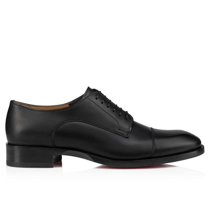 Christian Louboutin Cortomale Men Buckle Shoes Black | XPTLSC-820