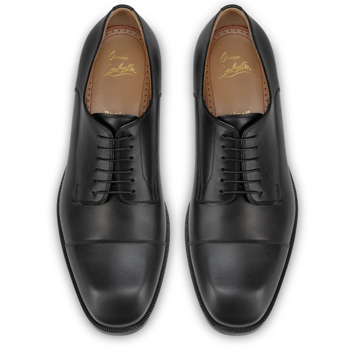 Christian Louboutin Cortomale Men Buckle Shoes Black | XPTLSC-820