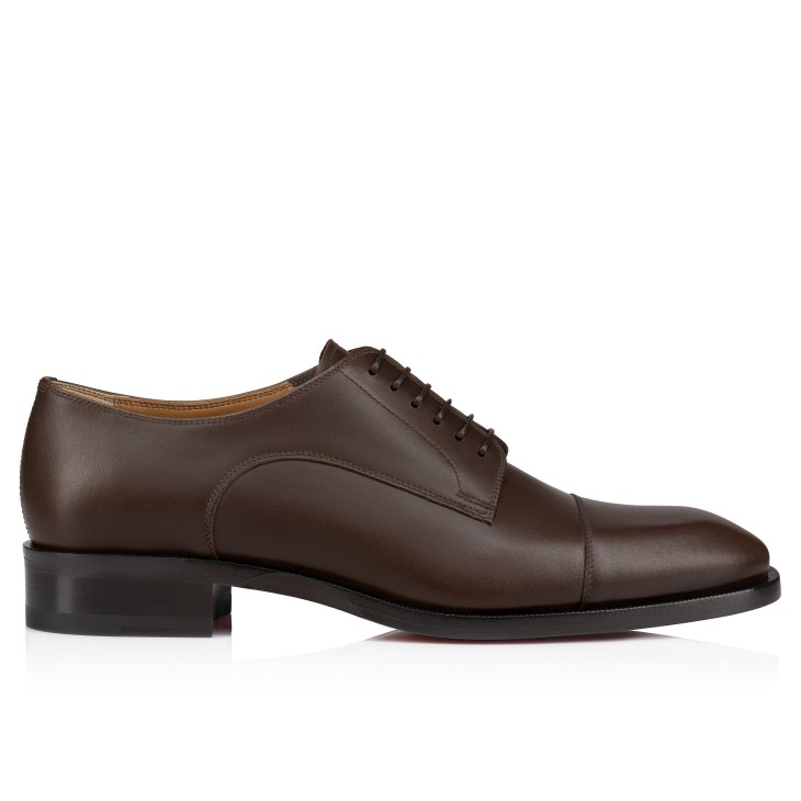 Christian Louboutin Cortomale Men Buckle Shoes Brown | EAYBPG-670