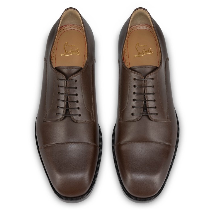 Christian Louboutin Cortomale Men Buckle Shoes Brown | EAYBPG-670