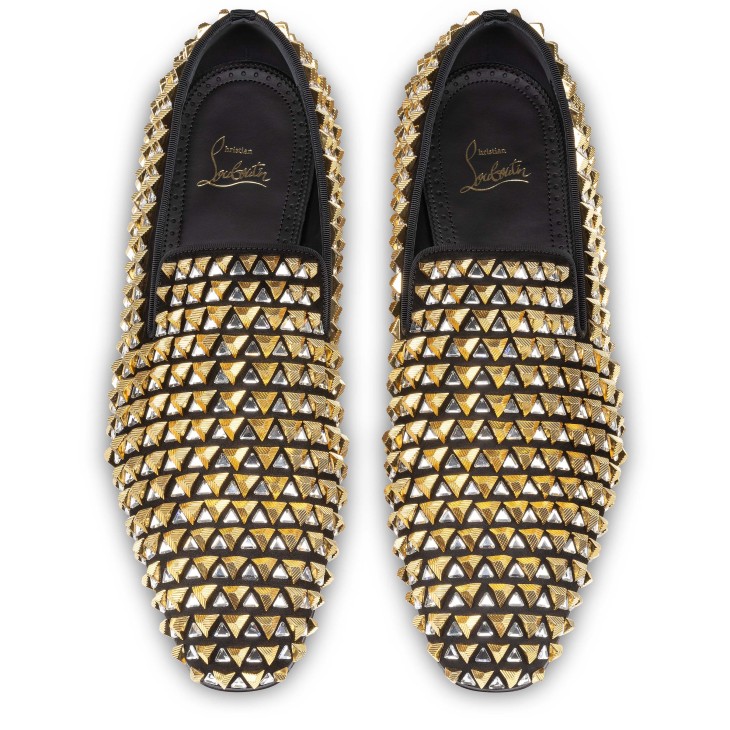 Christian Louboutin Croconaki Men Moccasins Black | FWLBXO-634