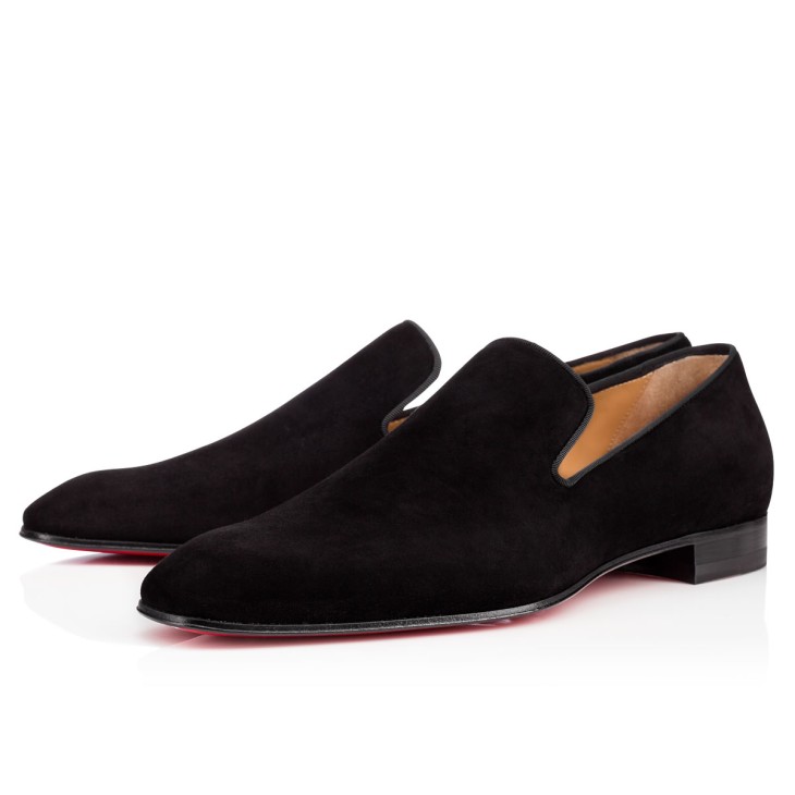 Christian Louboutin Dandelion Men Moccasins Black | QHIDKN-274