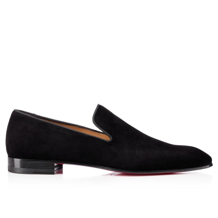 Christian Louboutin Dandelion Men Moccasins Black | QHIDKN-274