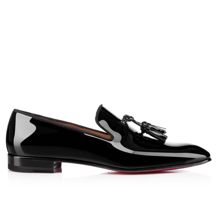 Christian Louboutin Dandelion Tassel Men Moccasins Black | QFZXWY-705