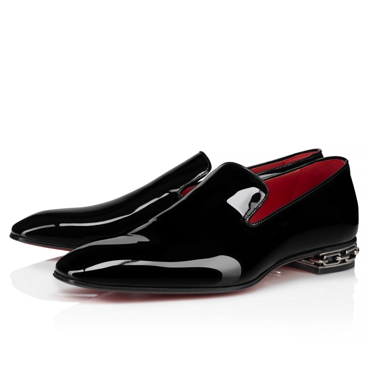 Christian Louboutin Dandy Atlas Men Moccasins Black | PENCAQ-354