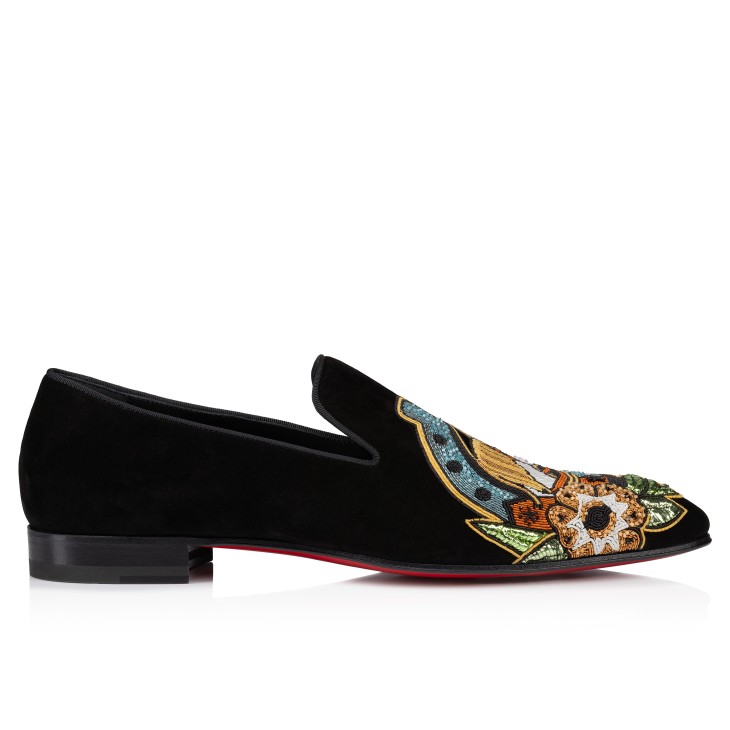 Christian Louboutin Dandylucky Men Moccasins Black | DHPLFQ-426