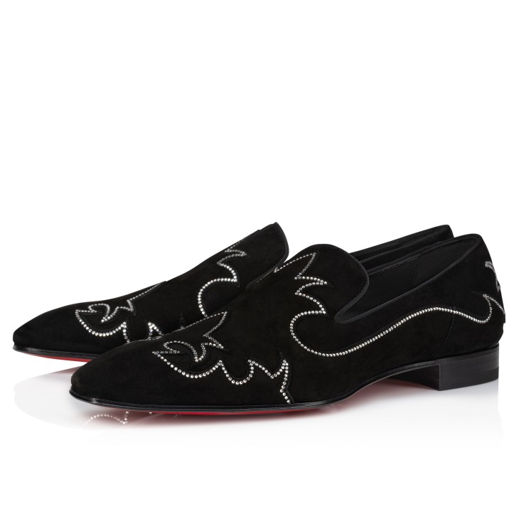 Christian Louboutin Dandysiago Men Moccasins Black | EGBWTY-491