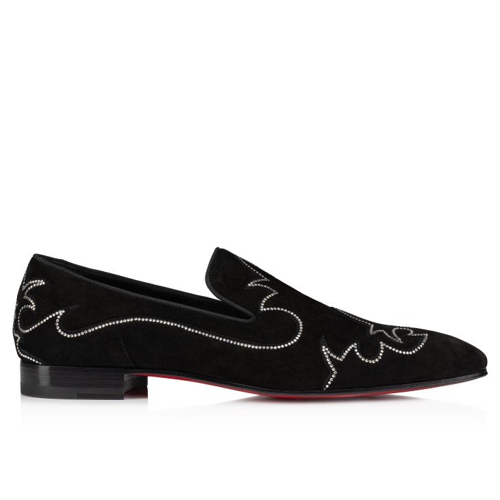 Christian Louboutin Dandysiago Men Moccasins Black | EGBWTY-491