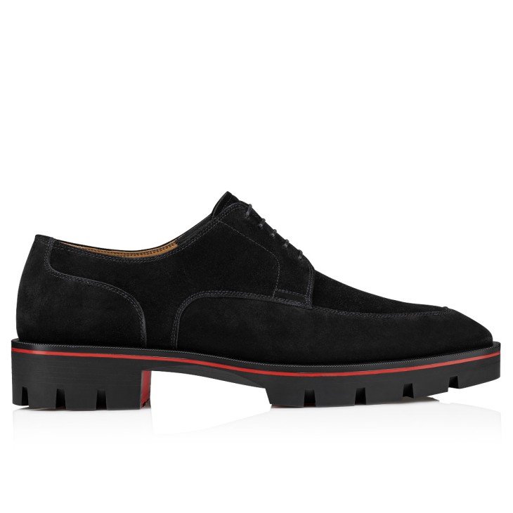 Christian Louboutin Davisol Men Buckle Shoes Black | GFXRVE-586