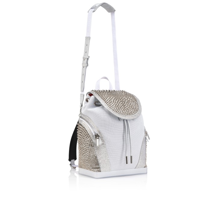 Christian Louboutin Explorafunk Men Backpacks White | IRMVUK-240