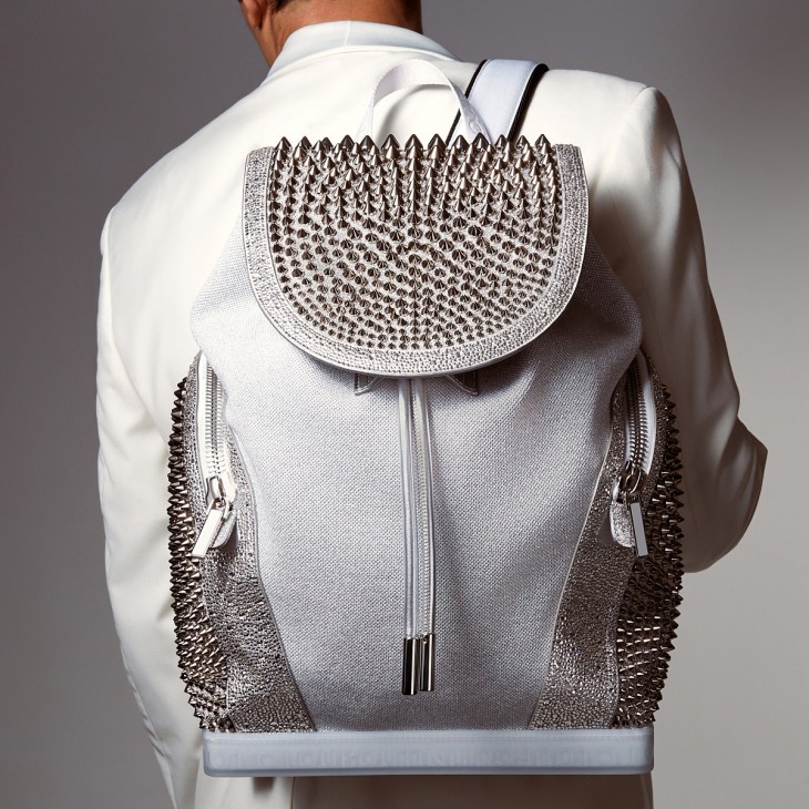 Christian Louboutin Explorafunk Men Backpacks White | IRMVUK-240