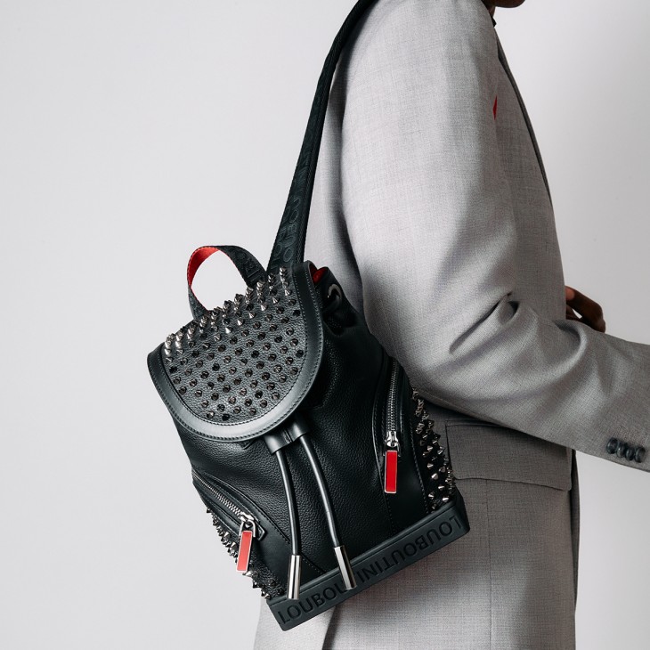 Christian Louboutin Explorafunk small Men Crossbody Bags Black | KVIXAH-784