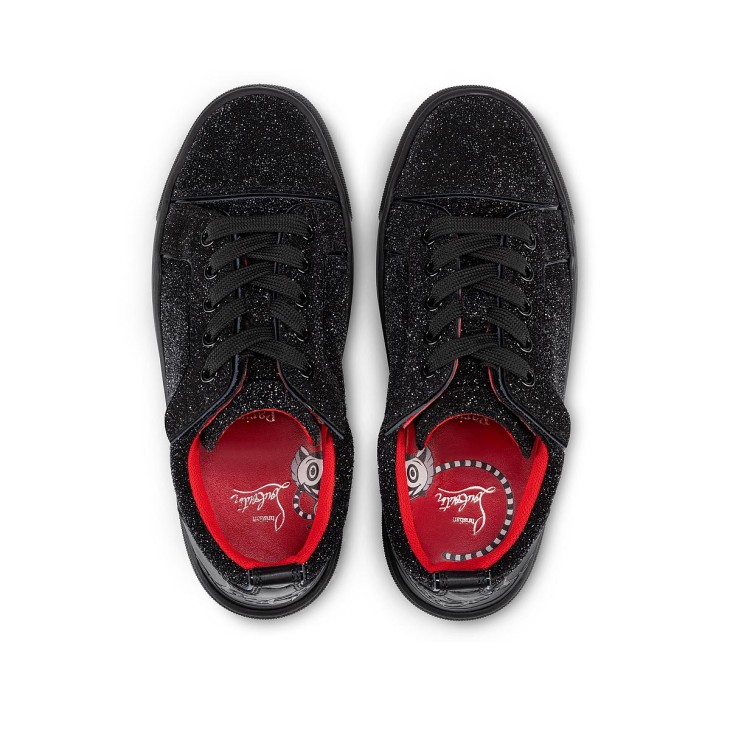 Christian Louboutin Funnyto Kids' Sneakers Black | LREIOG-816