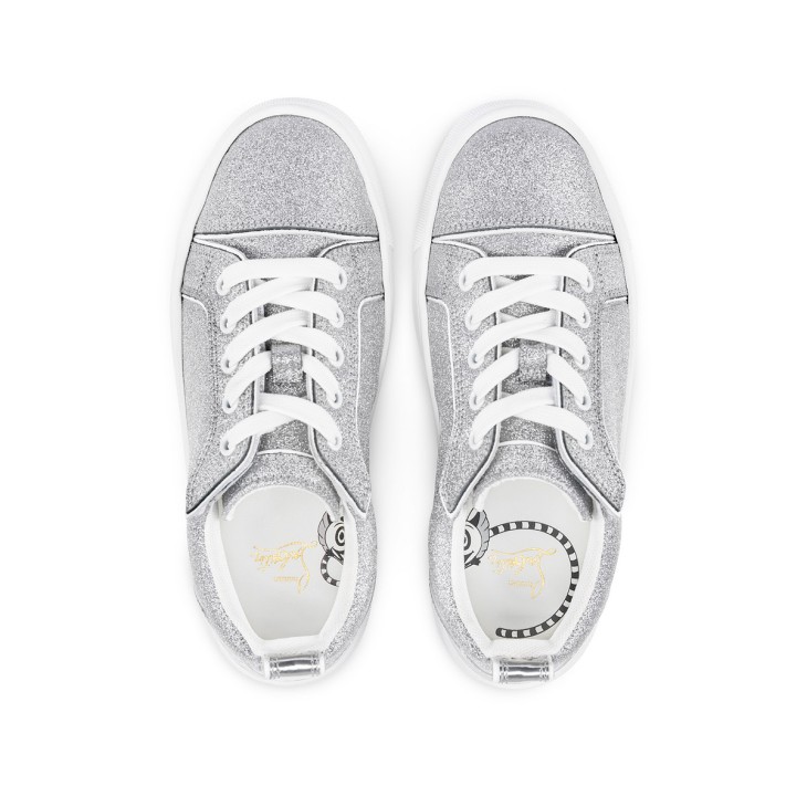 Christian Louboutin Funnyto Kids' Sneakers Silver | CANBXR-367