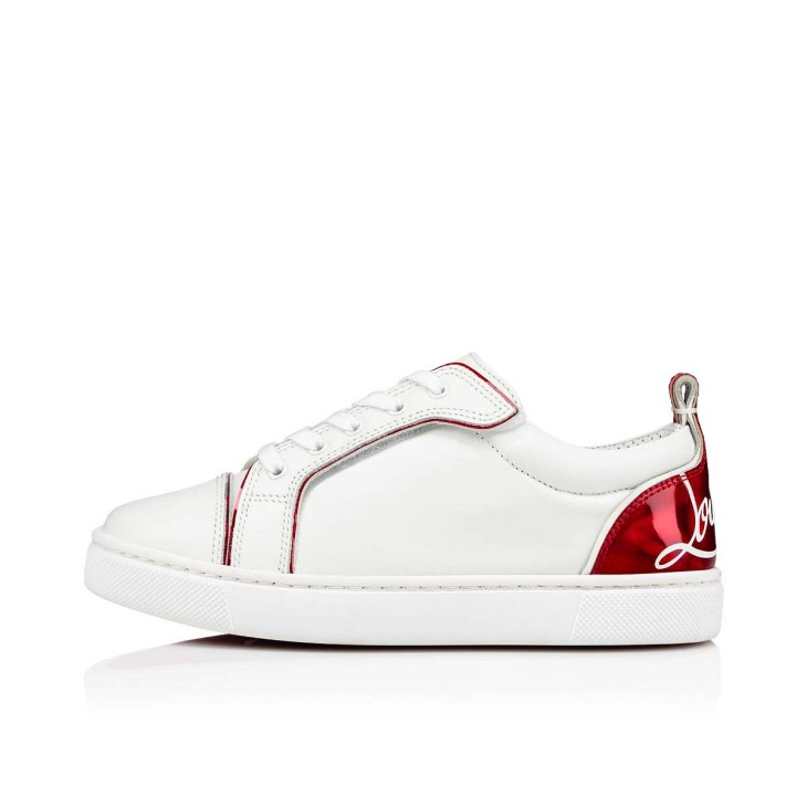 Christian Louboutin Funnyto Kids' Sneakers White / Red | SFUMTC-052