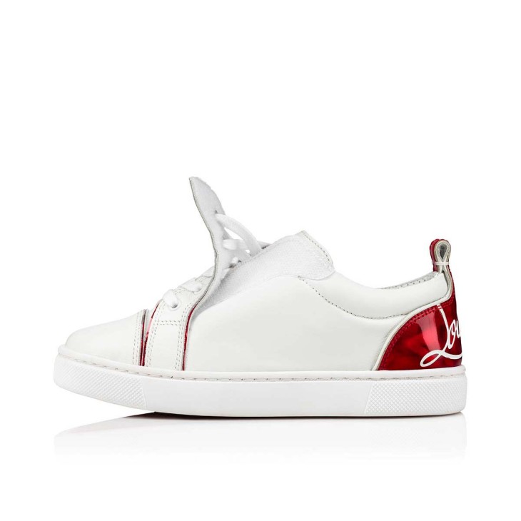 Christian Louboutin Funnyto Kids' Sneakers White / Red | SFUMTC-052