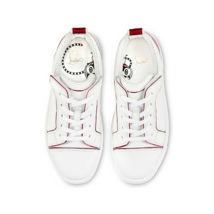 Christian Louboutin Funnyto Kids' Sneakers White / Red | SFUMTC-052