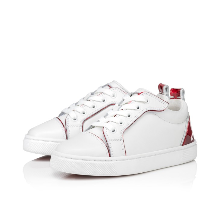 Christian Louboutin Funnyto Kids' Sneakers White / Red | ATEJQC-710