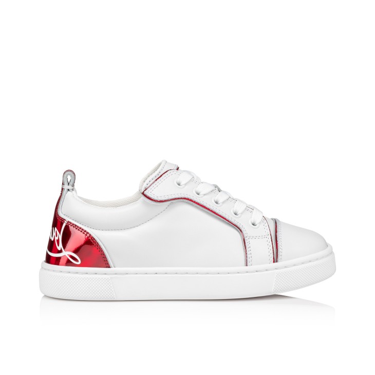 Christian Louboutin Funnyto Kids' Sneakers White / Red | ATEJQC-710