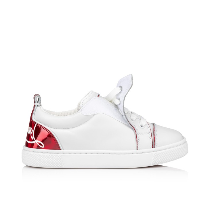 Christian Louboutin Funnyto Kids' Sneakers White / Red | ATEJQC-710