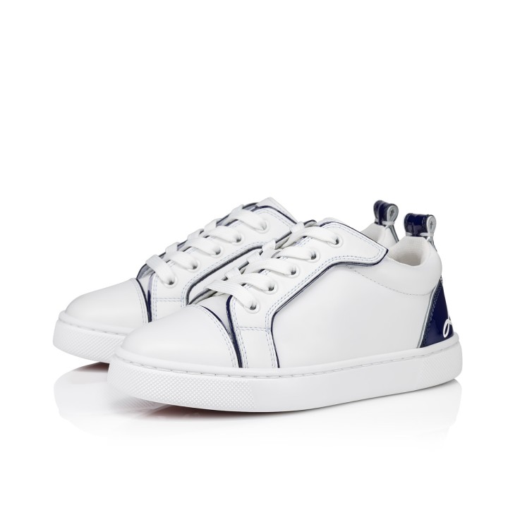 Christian Louboutin Funnyto Kids' Sneakers White / Blue | RNEXFI-482